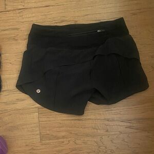 lululemon athletica Women's Black Athletic Shorts